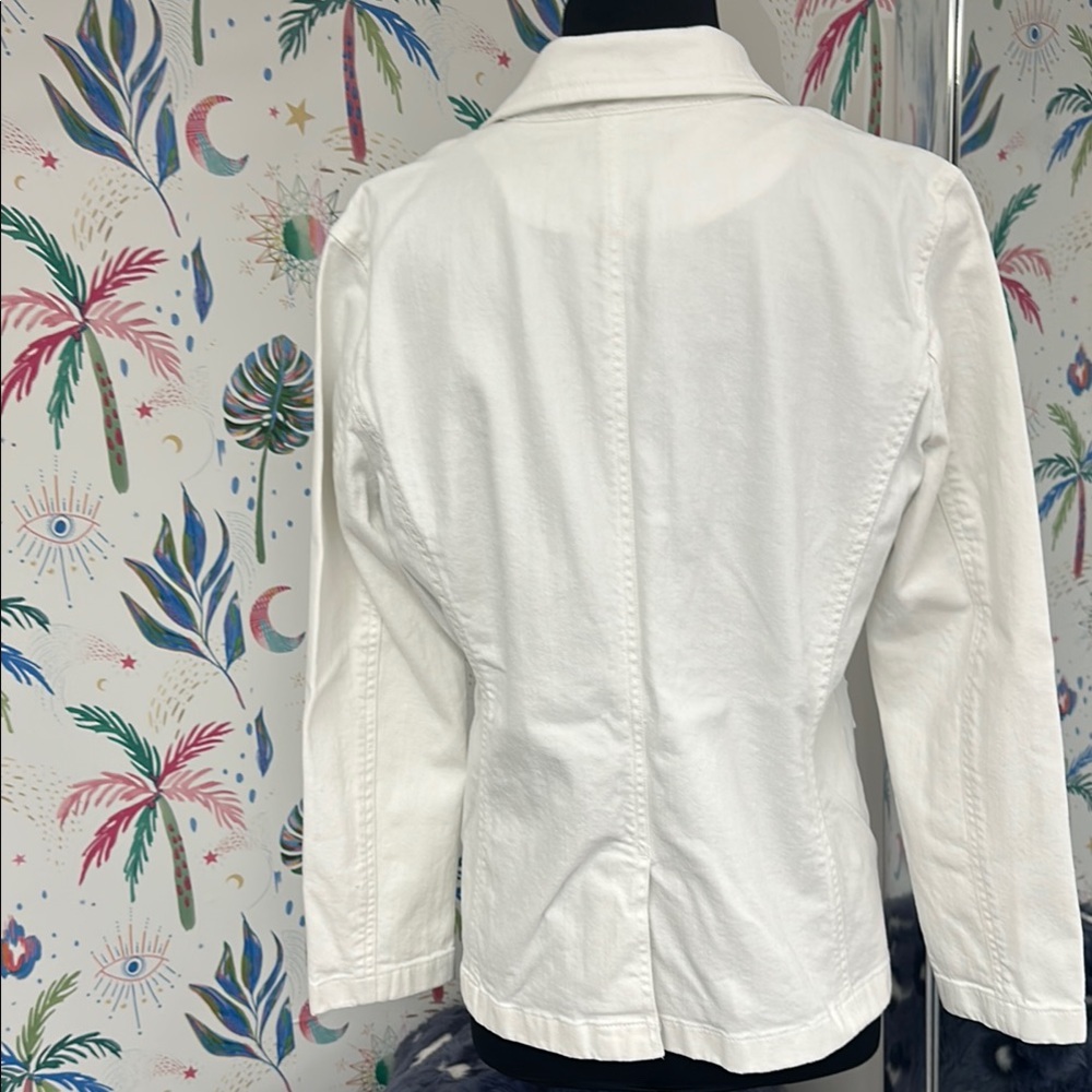 Ralph Lauren White Utility Jacket with Timeless Elegance - Picture 4 of 7
